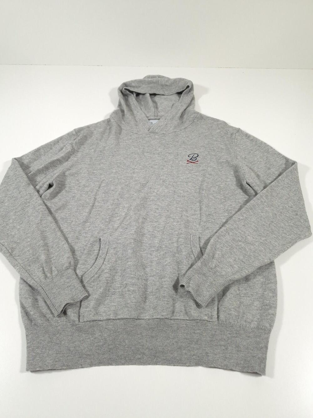 Barstool Golf Hoodie Mens XL Gray Wool Blend Knit Pullover Kangaroo Pocket